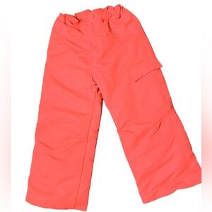 Slalom Ski Pants for Kids adjustable waist size 4 orange